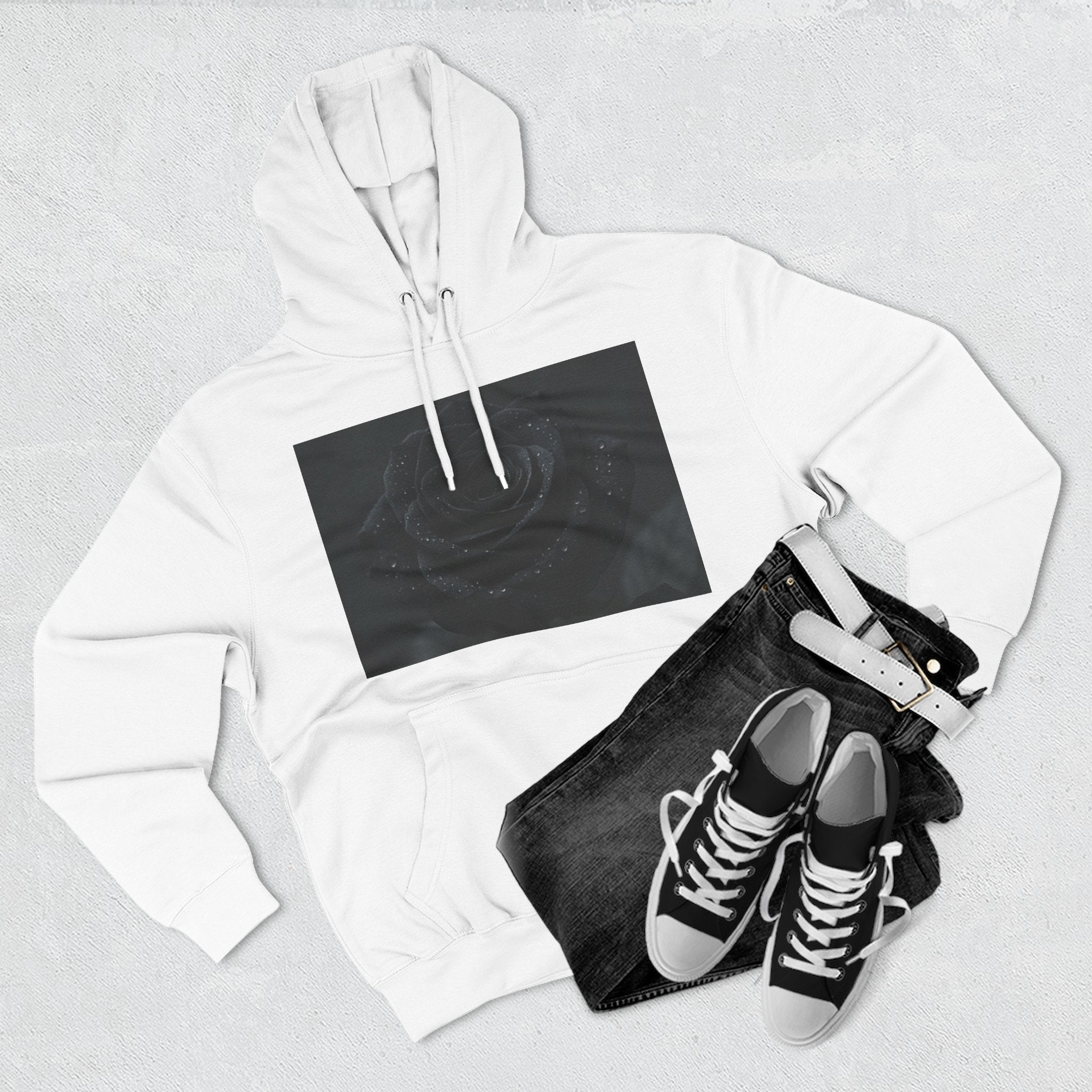 Three-Panel Fleece Hoodie