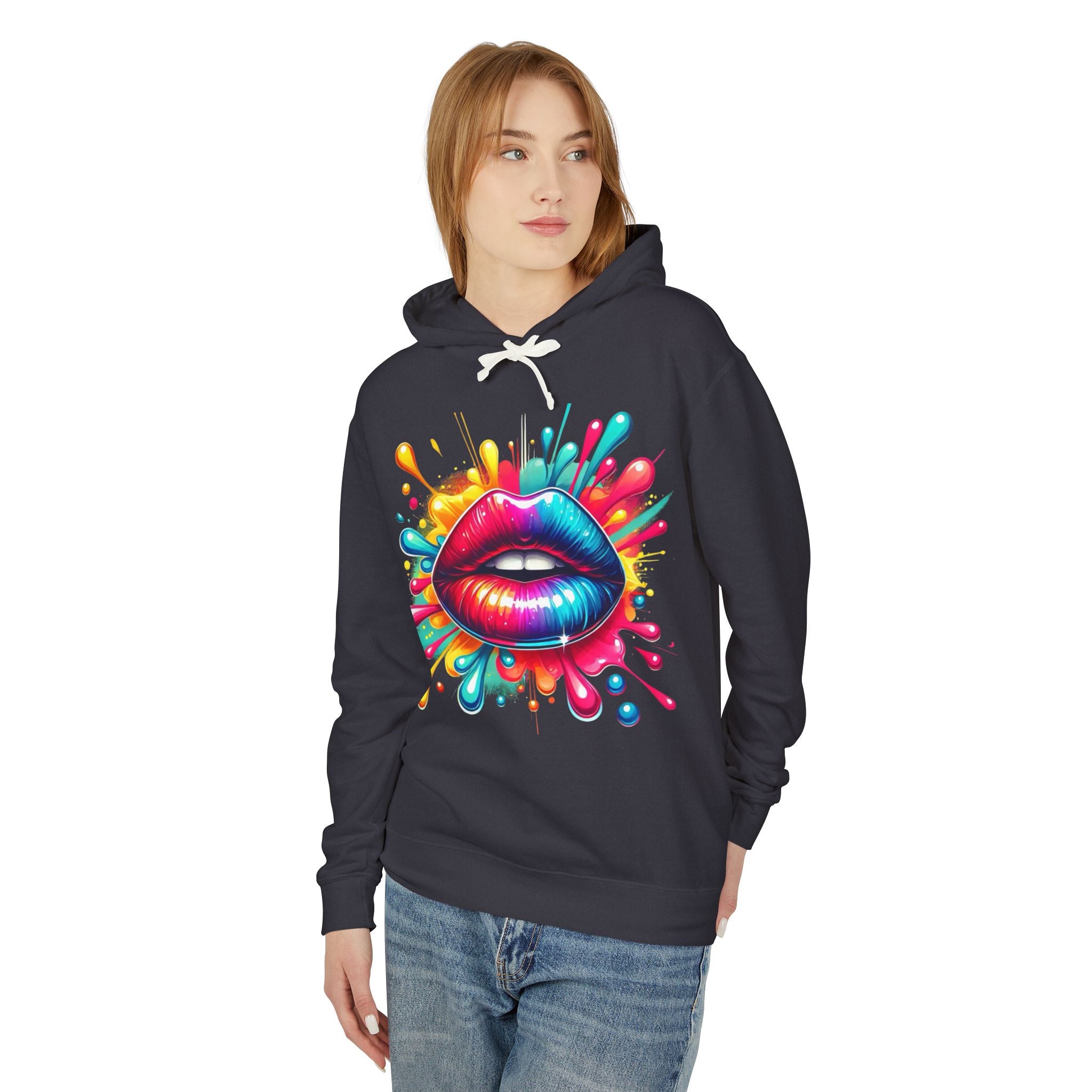 Rainbow Drip Lips Hoodie