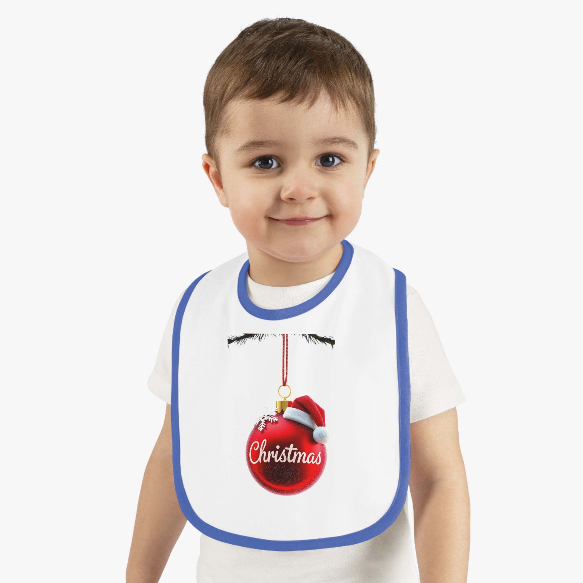 Baby Contrast Trim Jersey Bib