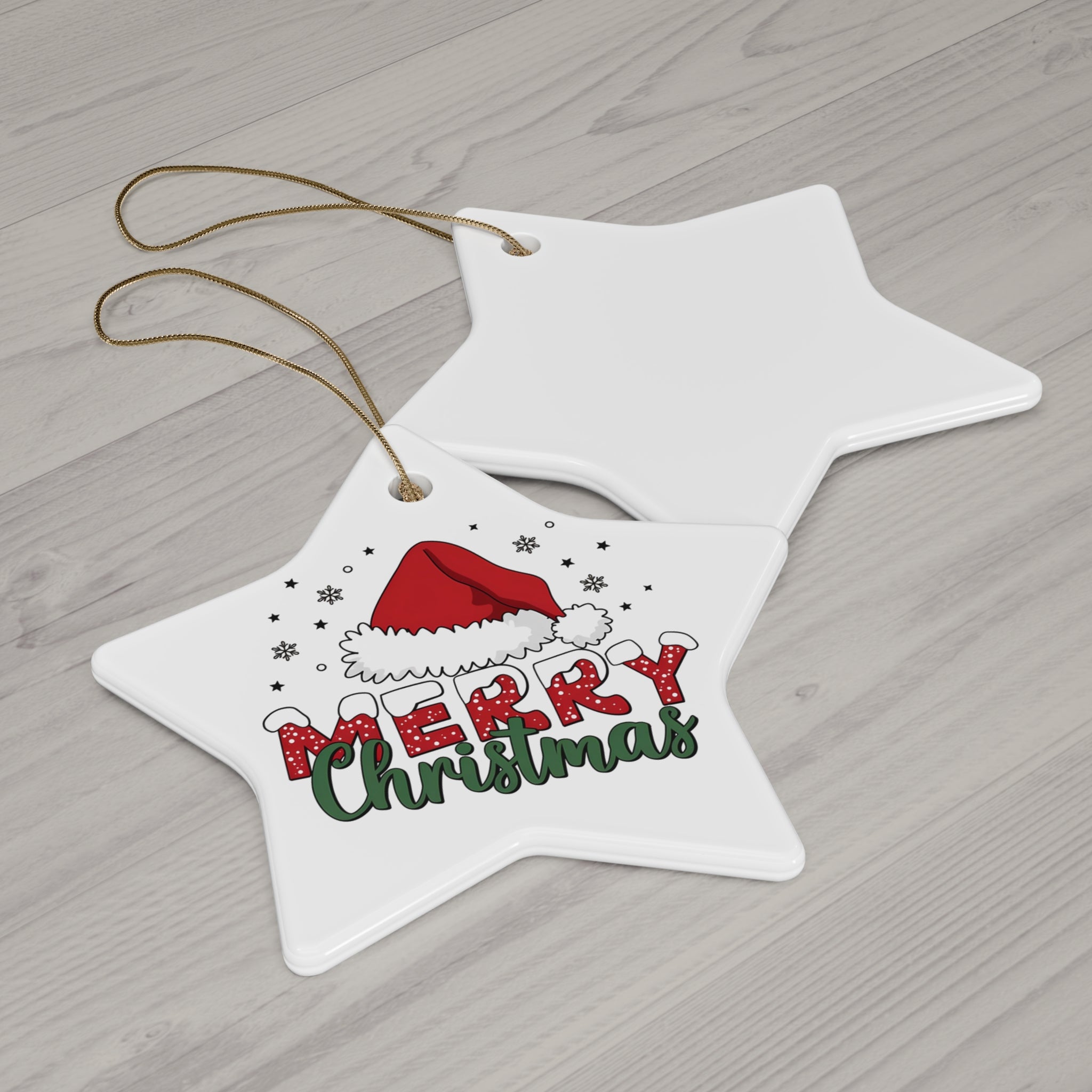 Ceramic Ornament, 4 Shapes